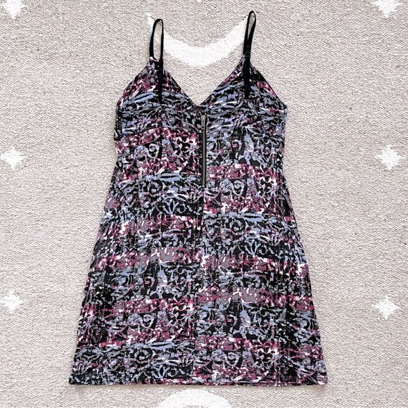 Silence + Noise Abstract Print Tank Mini Dress Large - Picture 10 of 12